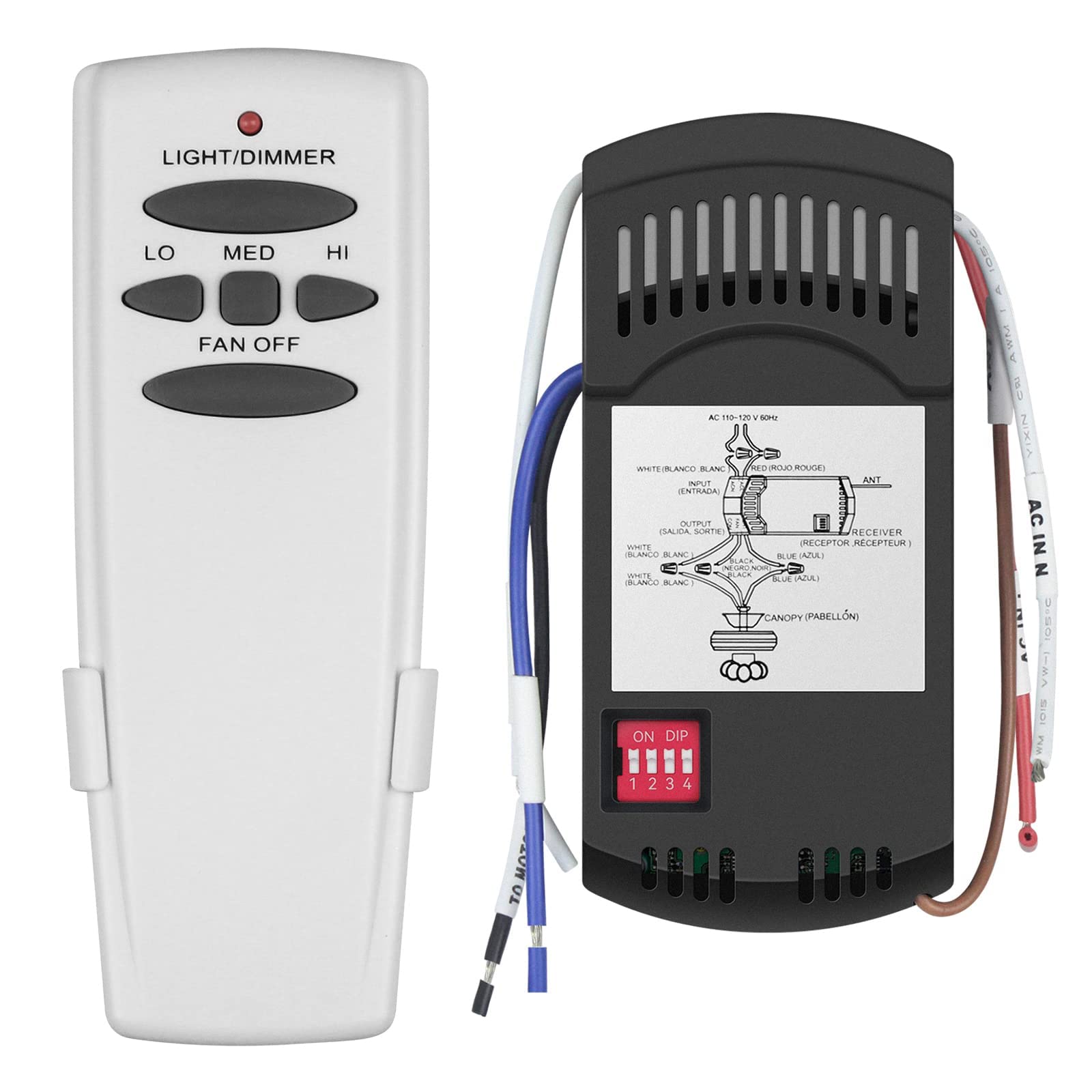 FEKOTS Ceiling Fan Remote Kit for HD5