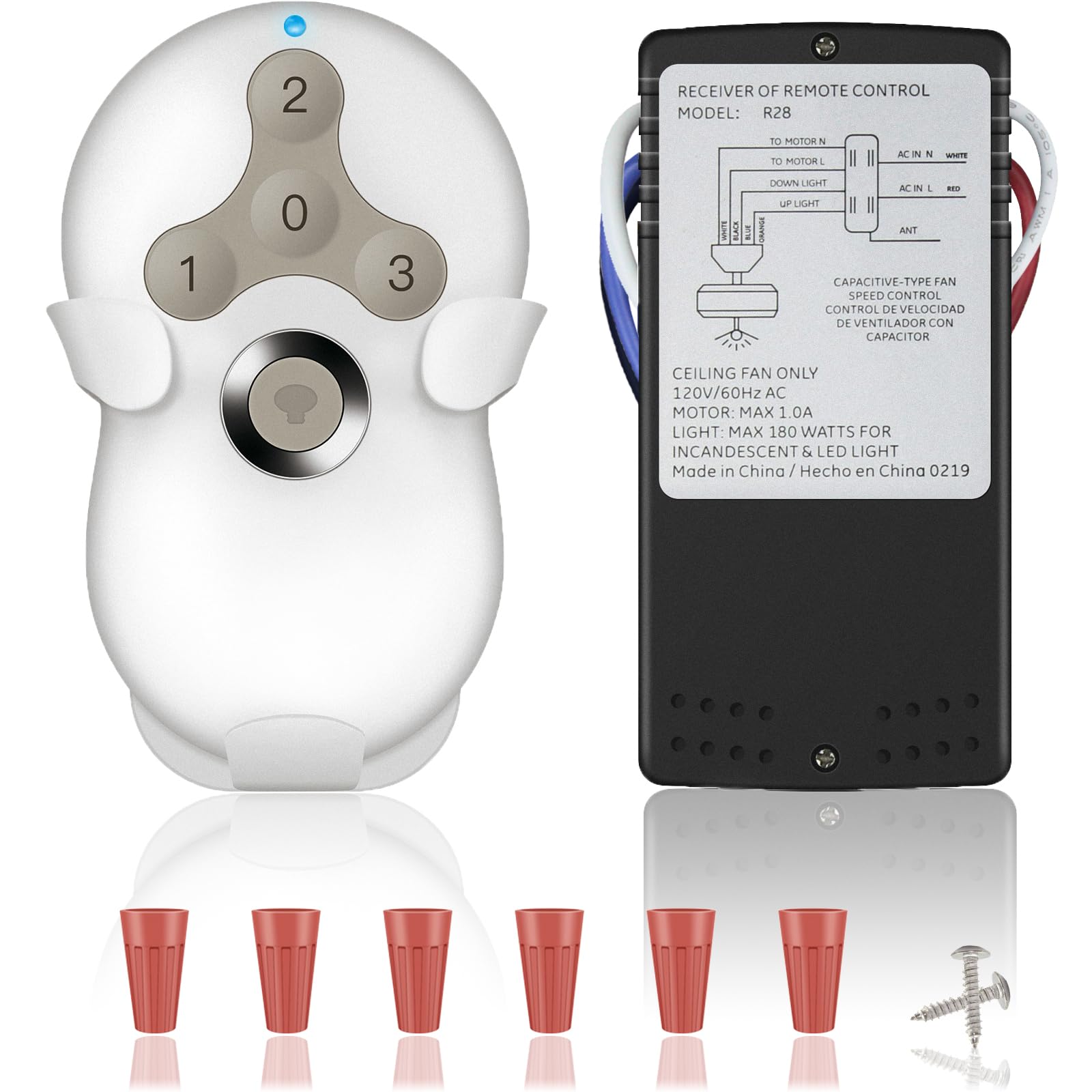 FEKOTS Ceiling Fan Remote Kit for 99122